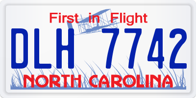 NC license plate DLH7742
