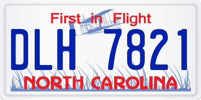 NC license plate DLH7821
