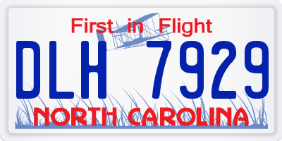 NC license plate DLH7929