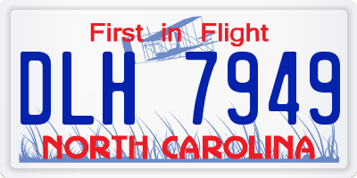 NC license plate DLH7949