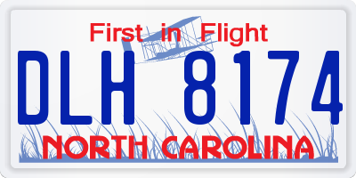 NC license plate DLH8174
