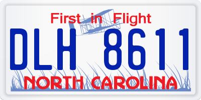 NC license plate DLH8611