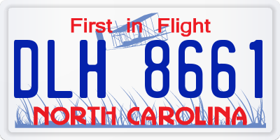 NC license plate DLH8661