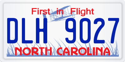 NC license plate DLH9027