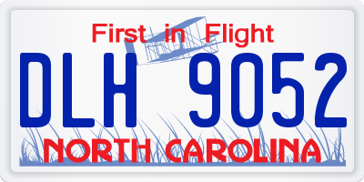 NC license plate DLH9052