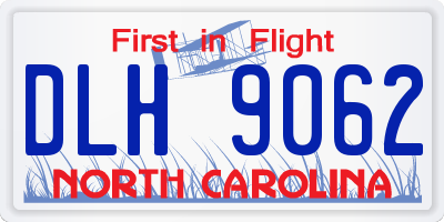 NC license plate DLH9062