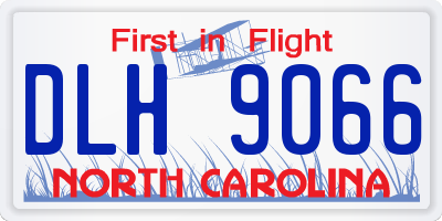 NC license plate DLH9066