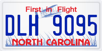 NC license plate DLH9095