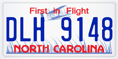 NC license plate DLH9148