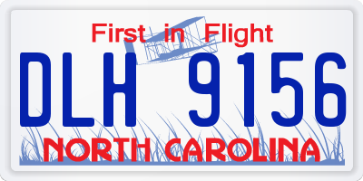 NC license plate DLH9156
