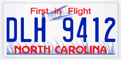 NC license plate DLH9412