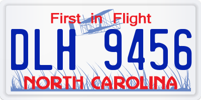 NC license plate DLH9456