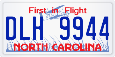 NC license plate DLH9944