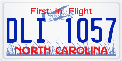 NC license plate DLI1057