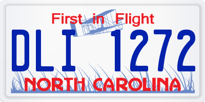 NC license plate DLI1272