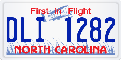 NC license plate DLI1282