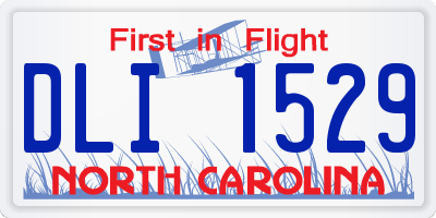 NC license plate DLI1529
