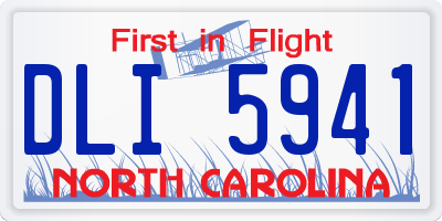 NC license plate DLI5941