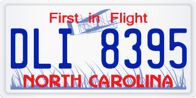 NC license plate DLI8395