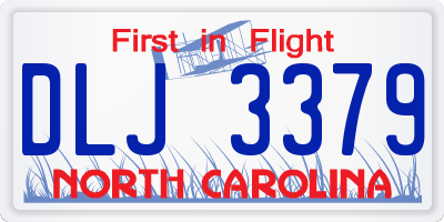 NC license plate DLJ3379