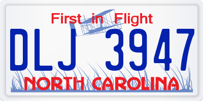NC license plate DLJ3947