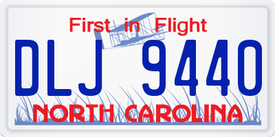 NC license plate DLJ9440