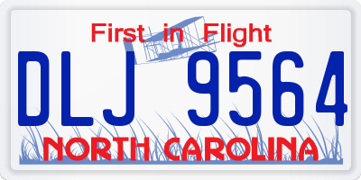 NC license plate DLJ9564