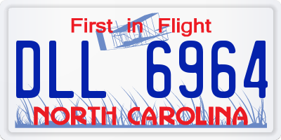 NC license plate DLL6964