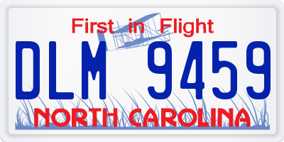 NC license plate DLM9459