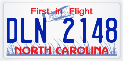 NC license plate DLN2148