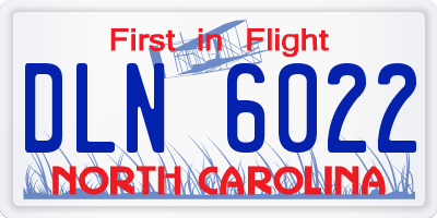 NC license plate DLN6022