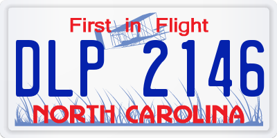 NC license plate DLP2146