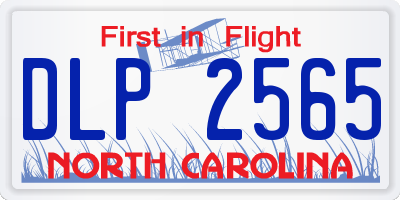 NC license plate DLP2565