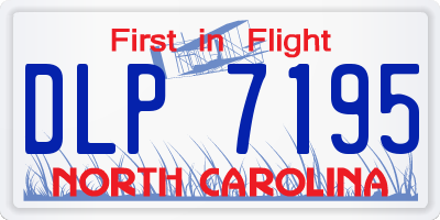 NC license plate DLP7195