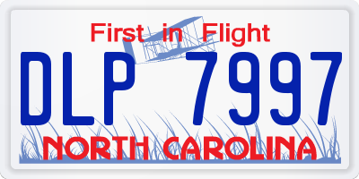 NC license plate DLP7997