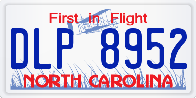 NC license plate DLP8952