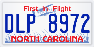 NC license plate DLP8972