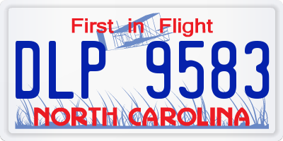 NC license plate DLP9583