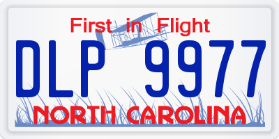 NC license plate DLP9977