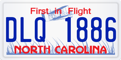 NC license plate DLQ1886