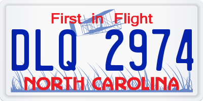 NC license plate DLQ2974