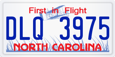 NC license plate DLQ3975