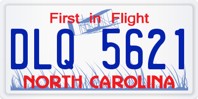 NC license plate DLQ5621