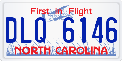 NC license plate DLQ6146