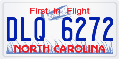 NC license plate DLQ6272