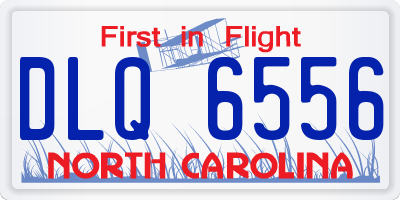 NC license plate DLQ6556