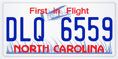NC license plate DLQ6559