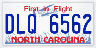 NC license plate DLQ6562