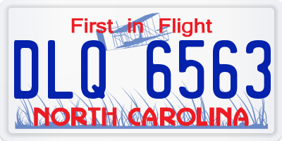 NC license plate DLQ6563