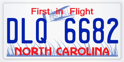 NC license plate DLQ6682